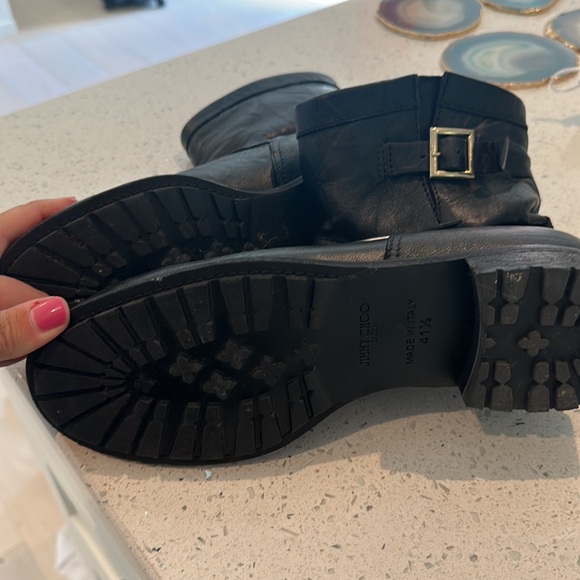 Jimmy choo youth smooth leather biker boot - Picture 4 of 4